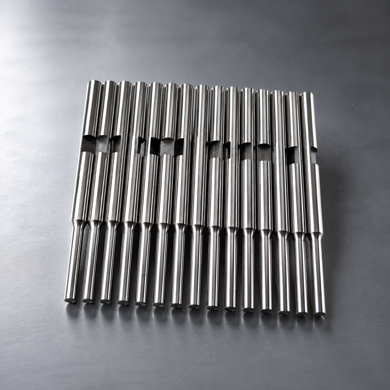 Custom tungsten carbide wear parts displayed after grinding and polishing